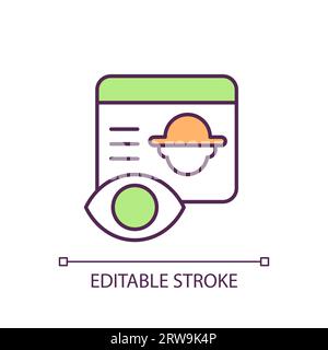Staff selection RGB color icon Stock Vector