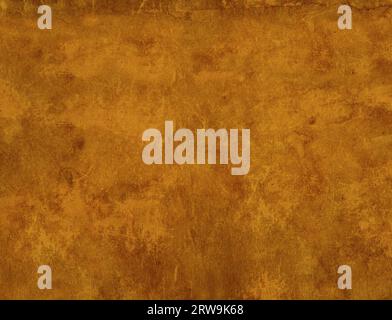 Background with grunge texture of the old soiled paper. Horizontal banner with paper texture of brown color Stock Photo