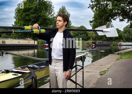 Jan Helmich Para-Rower in Cambridge, United Kingdom Stock Photo