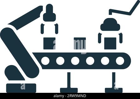 Production icon. Monochrome simple sign from operation management collection. Production icon for logo, templates, web design and infographics. Stock Vector