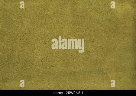 Green suede leather texture background. Natural material pattern. Stock Photo