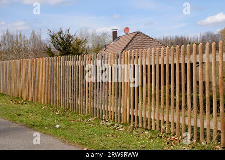 Wooden fence Stock Photo