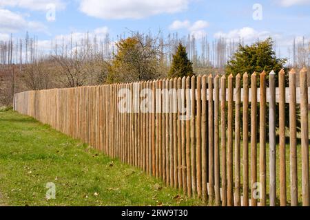 Wooden fence Stock Photo