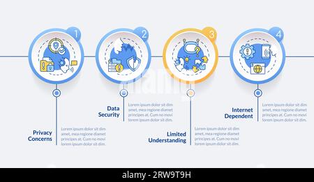 Voice assistant layout with linear icon concept Stock Vector