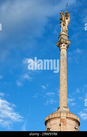 Triumph of Saint Rafael (Spanish:Triunfo de San Rafael) monument in the city of Cordoba, Spain, Andalusia region Stock Photo