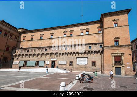 Biblioteca Salaborsa is the main public library  on Piazza del Nettuno in Bologna in the Emilia-Romagna region of northern Italy Stock Photo