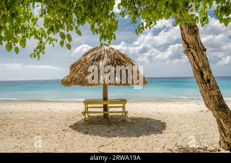 Grand Knip Beach in Curacao at the Dutch Antilles, a Caribbean island Stock Photo