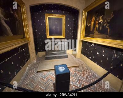 The prison cell where Marie Antoinette was held in the Conciergerie de Paris, France, before her execution after the French Revolution in 1793. Stock Photo