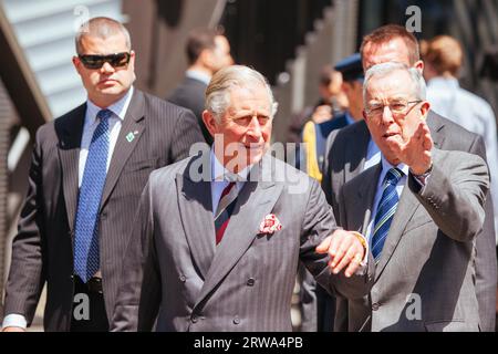 Wellington, New Zealand, 14th November 2012: The Prince Of Wales And Duchess Of Cornwall Visit Wellington in New Zealand Stock Photo