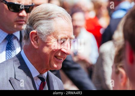 Wellington, New Zealand, 14th November 2012: The Prince Of Wales And Duchess Of Cornwall Visit Wellington in New Zealand Stock Photo