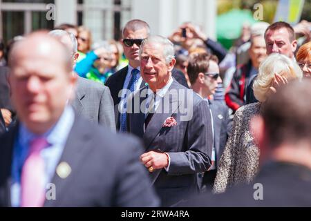 Wellington, New Zealand, 14th November 2012: The Prince Of Wales And Duchess Of Cornwall Visit Wellington in New Zealand Stock Photo