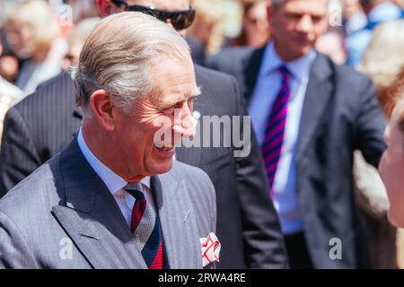 Wellington, New Zealand, 14th November 2012: The Prince Of Wales And Duchess Of Cornwall Visit Wellington in New Zealand Stock Photo