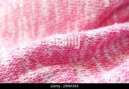Warm And Light Pastel Pink and White Drapery Wool Shawl Stock Photo