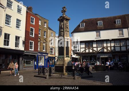 War Memorial in Canterbury town centre, United Kingdom. Stock Photo