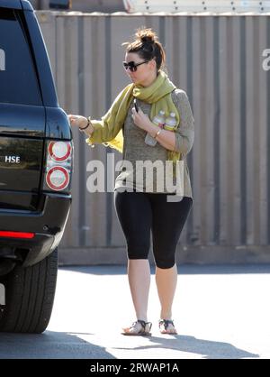 Los Angeles, USA 18th September 2023 FILE IMAGE dated 5 June 2012 Russell Brand arrives at a yoga class with a mystery brunette. Russell has been seen regularly arriving and leaving with the girl before the pair head to Russell's West Hollywood home. Credit: Headlinephoto/Alamy Live News Stock Photo