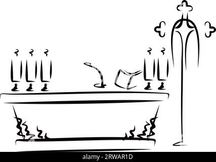 Traditional Christian altar Stock Vector