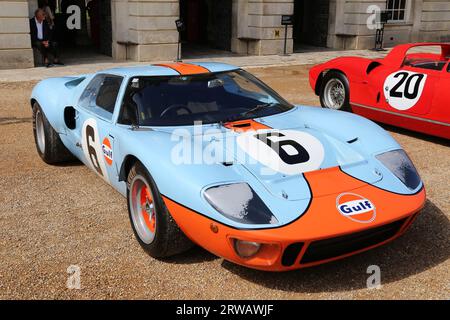 Ford GT40 (1968)(Le Mans 1968 and 1969 winner), Concours of Elegance 2023, Hampton Court Palace, London, UK, Europe Stock Photo