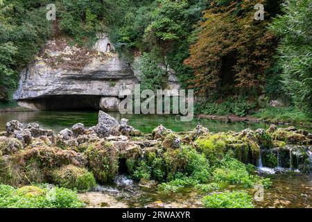 The source of the River Douix in Chatillon Sur Seine, France. Stock Photo