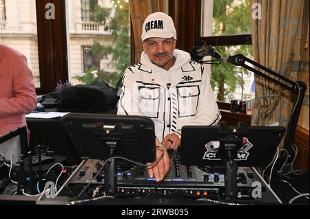 London, UK. 15th Sep, 2023. CREAM performance at London Fashion Week GALA SS 24 24 at the Royal Horseguards Hotel, London, UK. Credit: See Li/Picture Capital/Alamy Live News Stock Photo