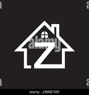 z real estate logo design. Real estate company logo design. Construction and real-estate company logo vector Stock Vector