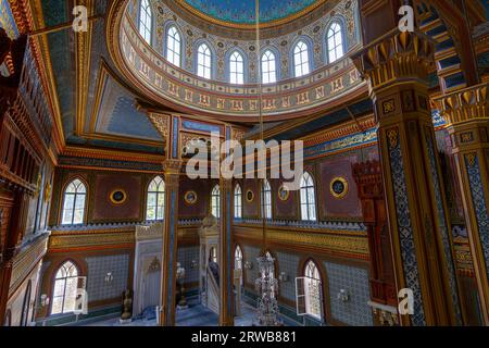 Istanbul, Turkey, September 11, 2023: Yildiz Hamidiye Mosque built by Sultan Abdulhamid II, 1885 in Besiktas, (Turkish Yildiz Hamidiye Camisi, Besikta Stock Photo