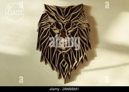 LION Multilayer Digital Laser Cut is specially prepared for the laser cut, CNC router machine and other cutting machines. Stock Vector