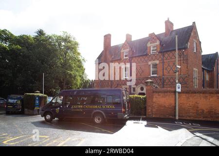 Exeter Cathedral school in Exeter Stock Photo