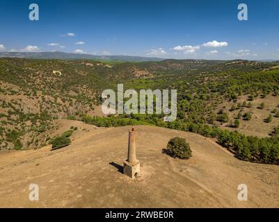 Abandoned surroundings of the Castillo mine, in Las Navas de Tolosa, in La Carolina (Jaén, Andalusia, Spain) ESP: Entornos abandonados de una mina Stock Photo