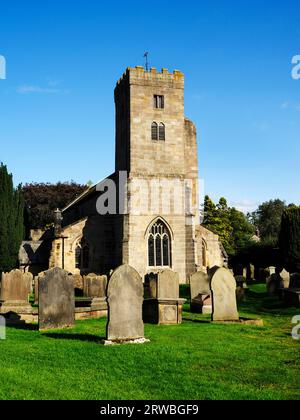 All Saints Church along the Nidderdale Way at Ripley Nidderdale North Yorkshire England Stock Photo