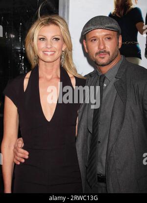 Faith Hill and Tim McGraw attend the premiere of 'The Blind Side' at the Ziegfeld Theatre in New York City on November 17, 2009.  Photo Credit: Henry McGee/MediaPunch Stock Photo