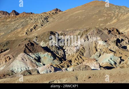 Colors of mineral in Death Valley National Park, California Stock Photo