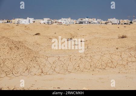 the A'ali field of the Dilmun Burial Mounds, a UNESCO World Heritage site in Manama, Bahrain, a necropolis dating back to 2200 BCE Stock Photo