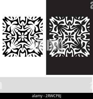 vector flat design arabesque seamless pattern Stock Vector
