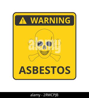 Asbestos Prohibition Symbol Stock Vector