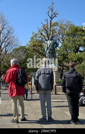 The cherry blossom season in Ueno Park is extremely popular with locals and visitors alike, Tokyo JP Stock Photo