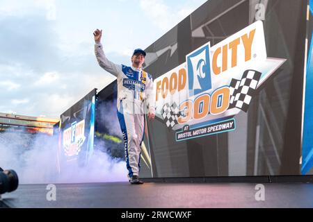 Bristol, TN, USA. 15th Sep, 2023. NASCAR Xfinity Series Driver Dale Earhardt Jr. (88) gets introduced for the Food City 300 at the Bristol Motor Speedway in Bristol TN. (Credit Image: © Logan T Arce Grindstone Media Gr/ASP) EDITORIAL USAGE ONLY! Not for Commercial USAGE! Stock Photo