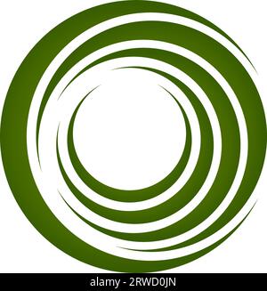 Logo circle rings the moon, Muslim logo Halal food Stock Vector