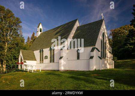 St Anne's Anglican Church   Welshpool, Campobello Island, New Brunswick, CA Stock Photo