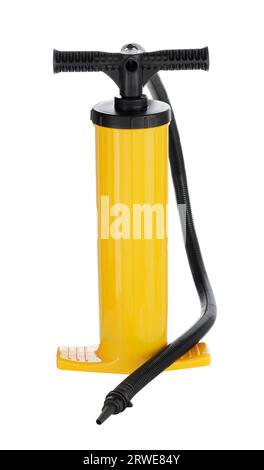 Manual air pump for inflating airbeds, beach balls etc Stock Photo