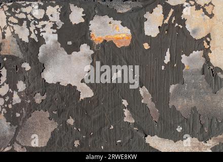Background image of old flaking paint on metallic surface Stock Photo