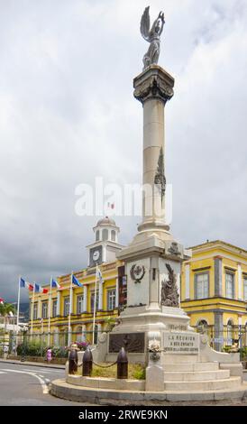 Victory column in saint denis, la Reunion Stock Photo