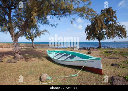 Landscape on Rodrigues Island, Indian Ocean Stock Photo