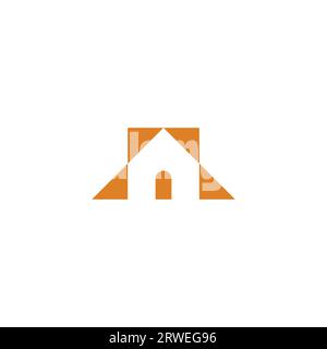 Home Minimalist Logo Design architect home logo Stock Vector