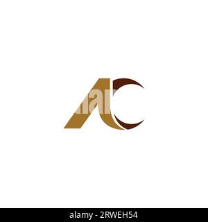 AC Logo Design. Letter AC Icon Vector Stock Vector