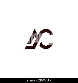 AC Initial Logo Design. AC Icon Vector Stock Vector