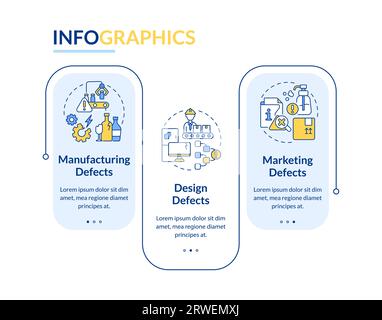 Colorful product liability layout with linear icons Stock Vector