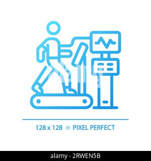 Stress test pixel perfect gradient linear vector icon Stock Vector