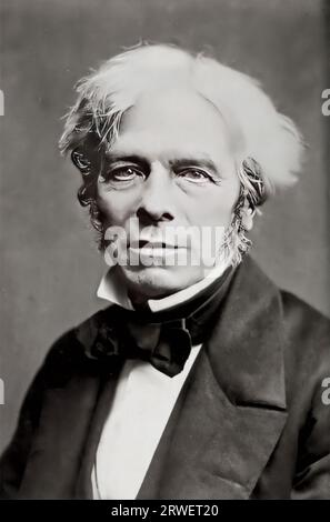 Michael Faraday (September 22, 1791 - August 25, 1867) was an English naturalist who is considered one of the most important ex Stock Photo