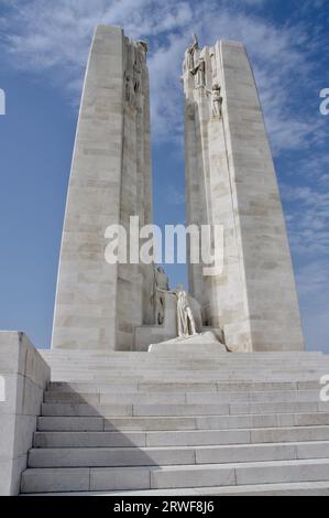 The memorial to Canadian war dead at Vimy Ridge in northern France ...