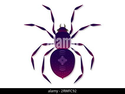 Spider Vector Art isolated on white background Stock Vector